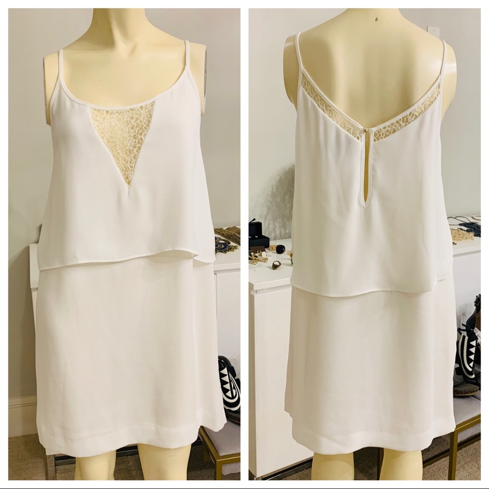 Mango - White layered dress